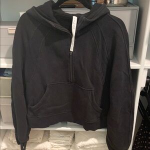 Lululemon Scuba Oversized Half-Zip Hoodie in black